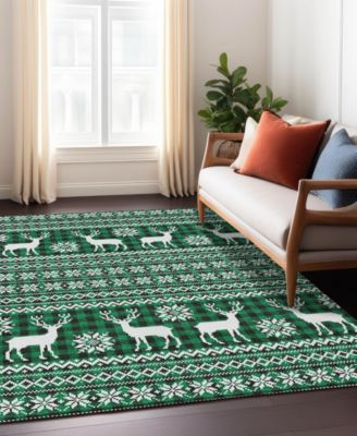 Holiday Washable Indoor/Outdoor ACN1820 10'x14' Area Rug