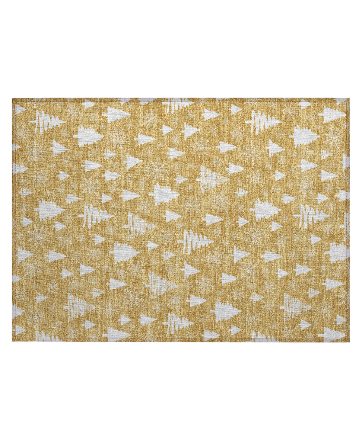 Addison Holiday Washable Indoor/outdoor Acn1815 1'8"x2'6" Area Rug In Gold
