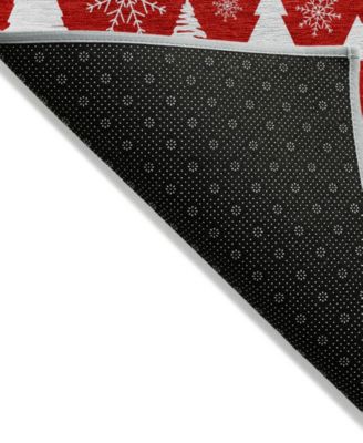 Holiday Washable Indoor/Outdoor ACN1815 2'3"x7'6" Runner Area Rug