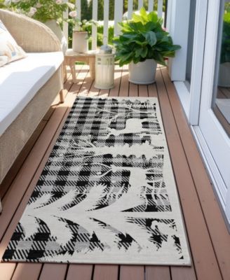 Holiday Washable Indoor/Outdoor ACN1824 2'3"x7'6" Runner Area Rug