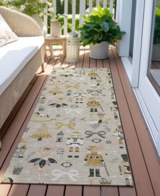Holiday Washable Indoor/Outdoor ACN1827 2'3"x7'6" Runner Area Rug