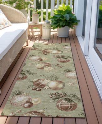 Holiday Washable Indoor/Outdoor ACN1828 2'3"x7'6" Runner Area Rug