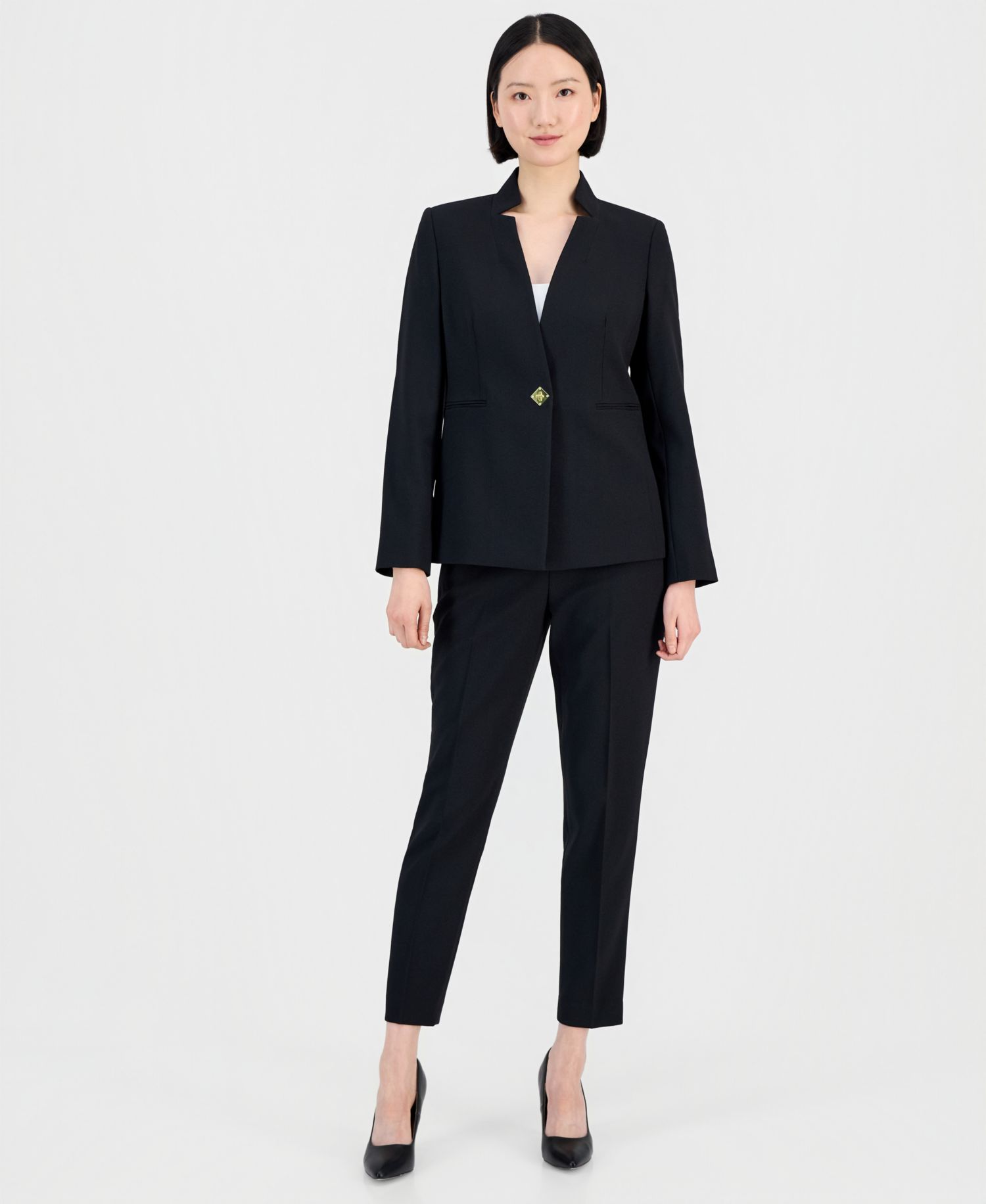 Women's Notched One-Button Pantsuit