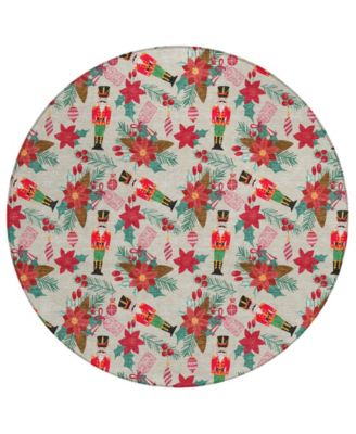 Addison - Holiday Washable Indoor/Outdoor ACN1822 Round Area Rug