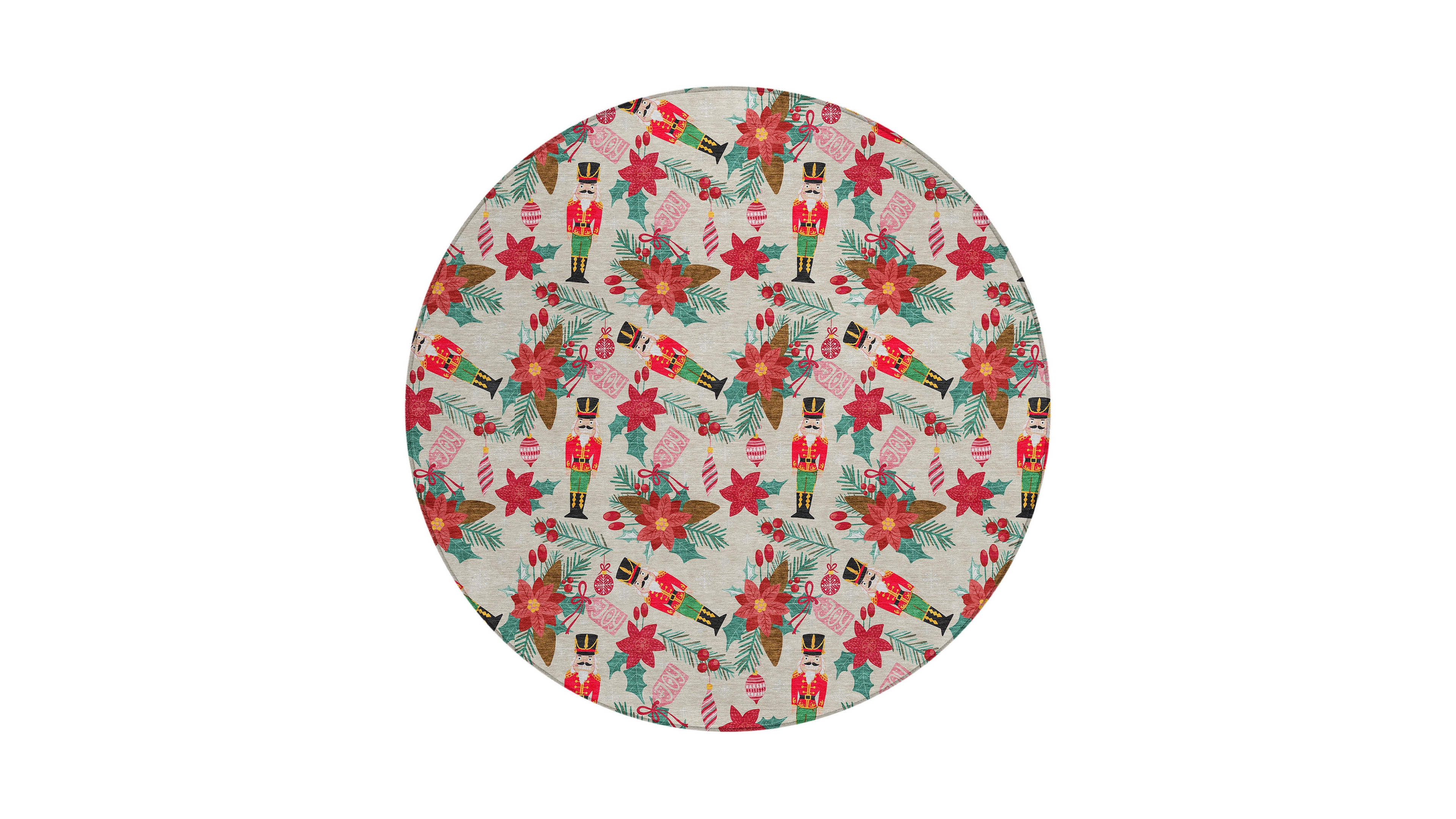 Addison Holiday Washable Indoor/Outdoor ACN1822 8'x8' Round Area Rug