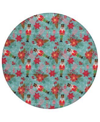 Addison - Holiday Washable Indoor/Outdoor ACN1822 Round Area Rug