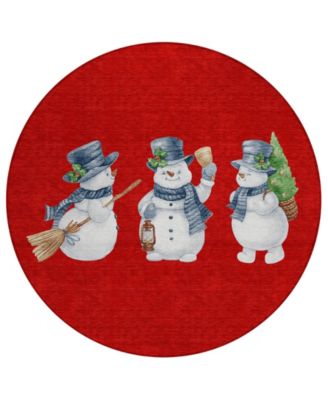 Addison - Holiday Washable Indoor/Outdoor ACN1826 Round Area Rug