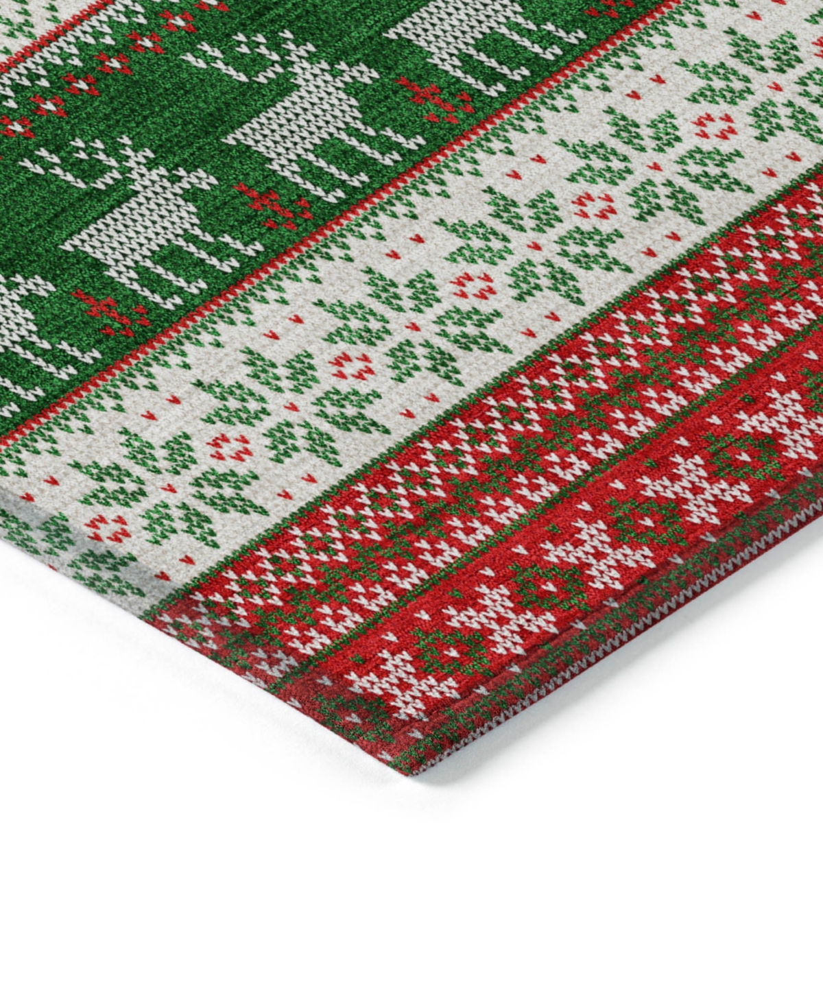 Addison Holiday Washable Indoor/outdoor Acn1818 8'x10' Area Rug In Red