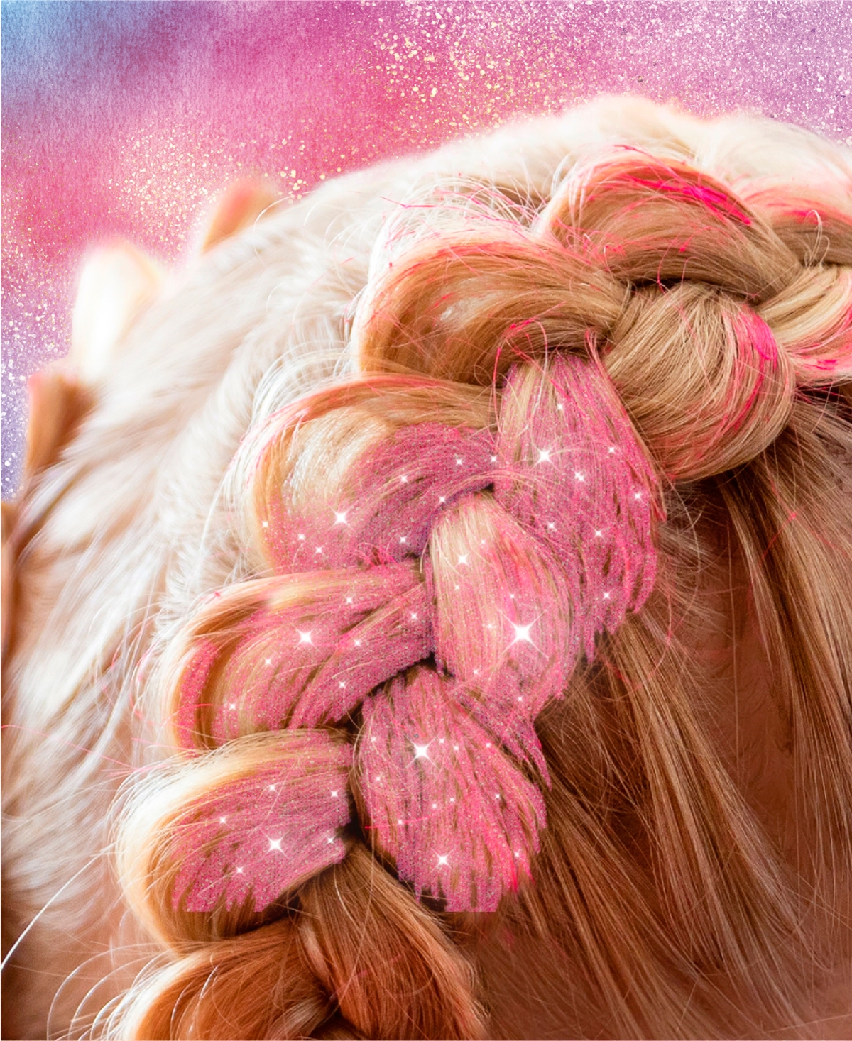 Geoffrey's Toy Box Glam Hair Chalk Glitter Easy-Color Styling Set