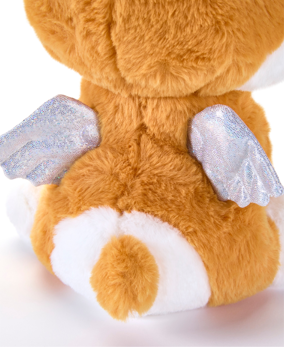 Geoffrey's Toy Box Star Brights 10" Fairy Corgi Led Plush Toy In Orange