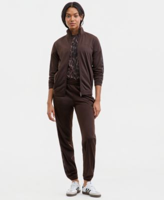 Women's Three Stripes Leopard Print Track Pants