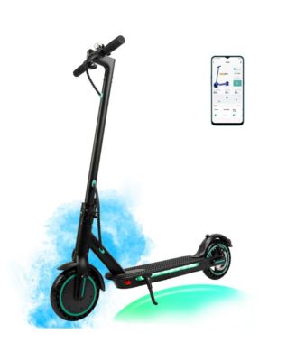 8.5 Inch Foldable Electric Scooter with 350W Motor, 22-Mile Range & Dual Brakes | Colorful LED Lights for a Stylish Night Ride