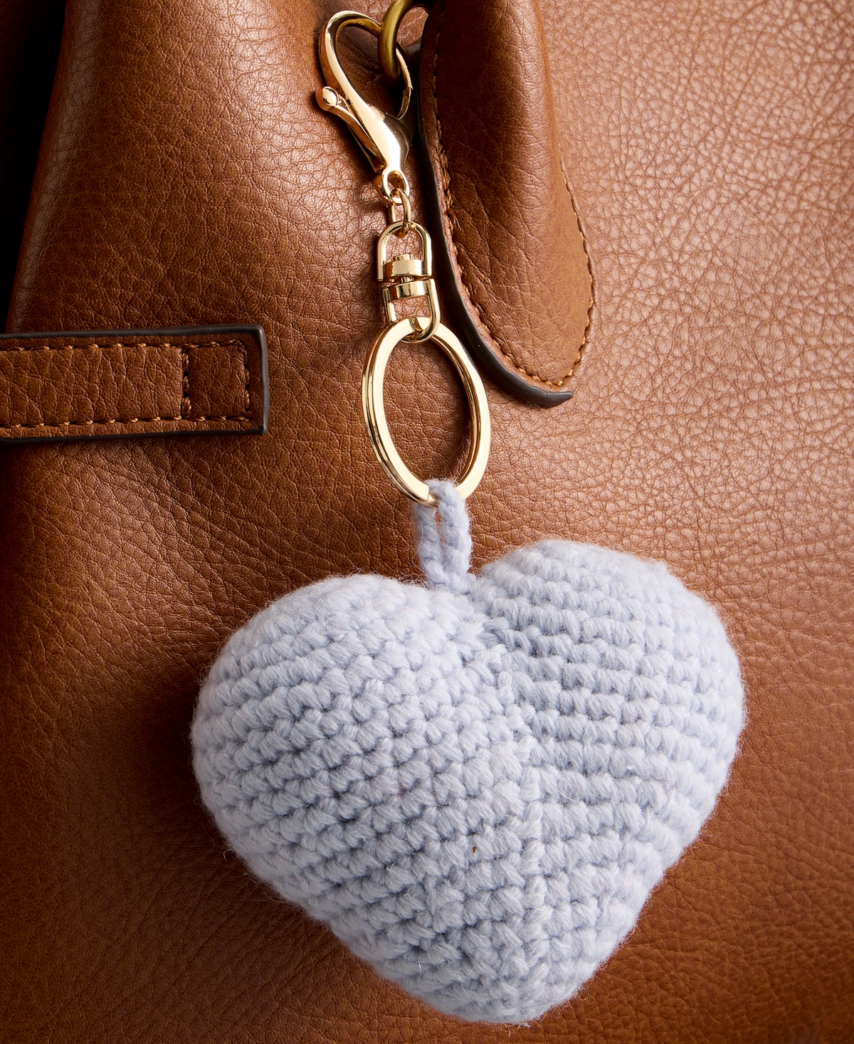 Charter Club 100% Cashmere Bag Charm, Macy's Exclusive In Blue