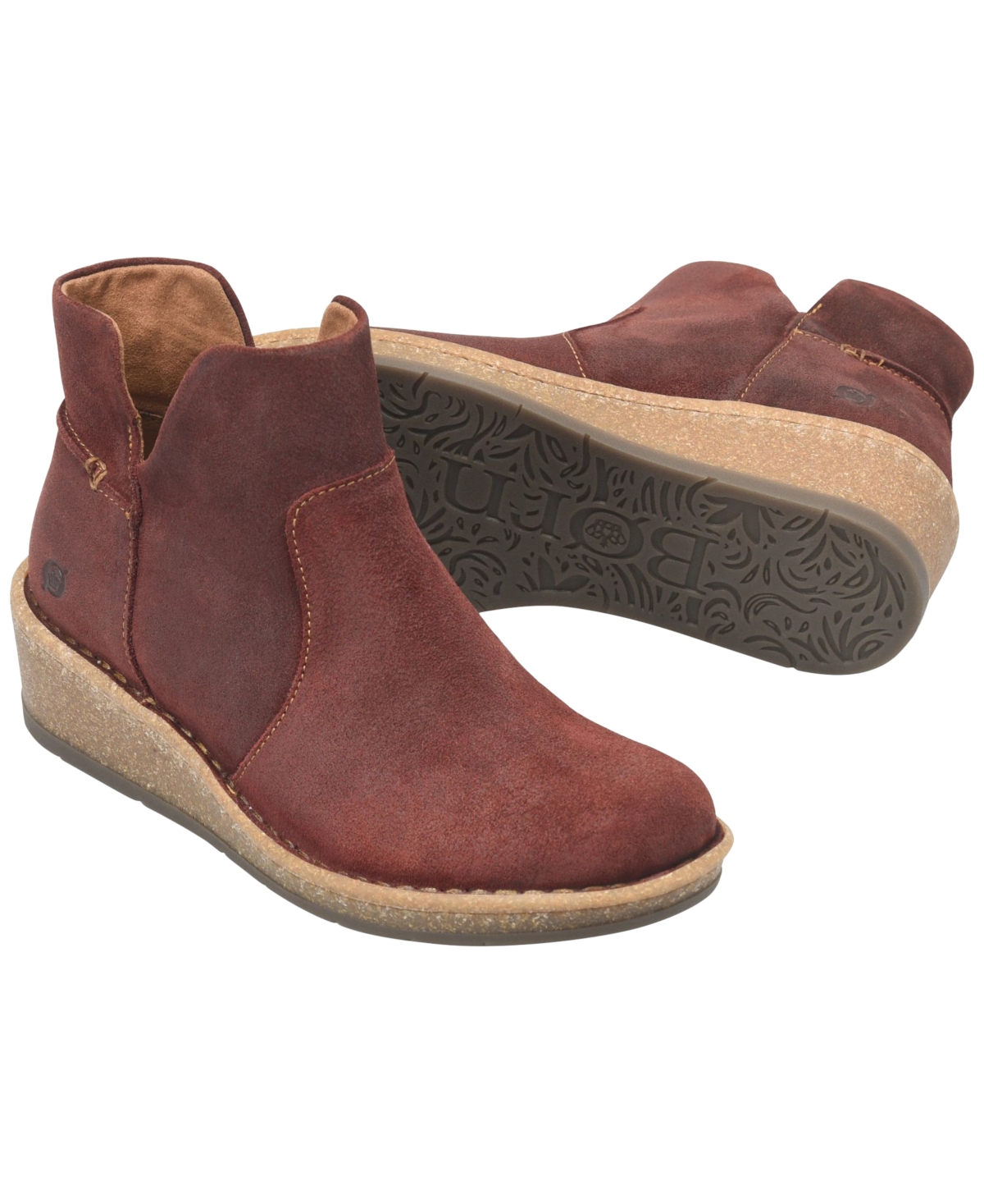 Born Women's Viv Round Toe Ankle Booties