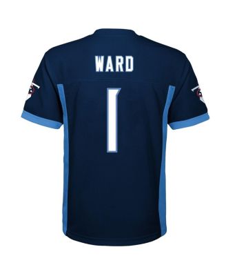 Big Boys and Girls Cameron Ward Navy Tennessee Titans Replica Player Jersey