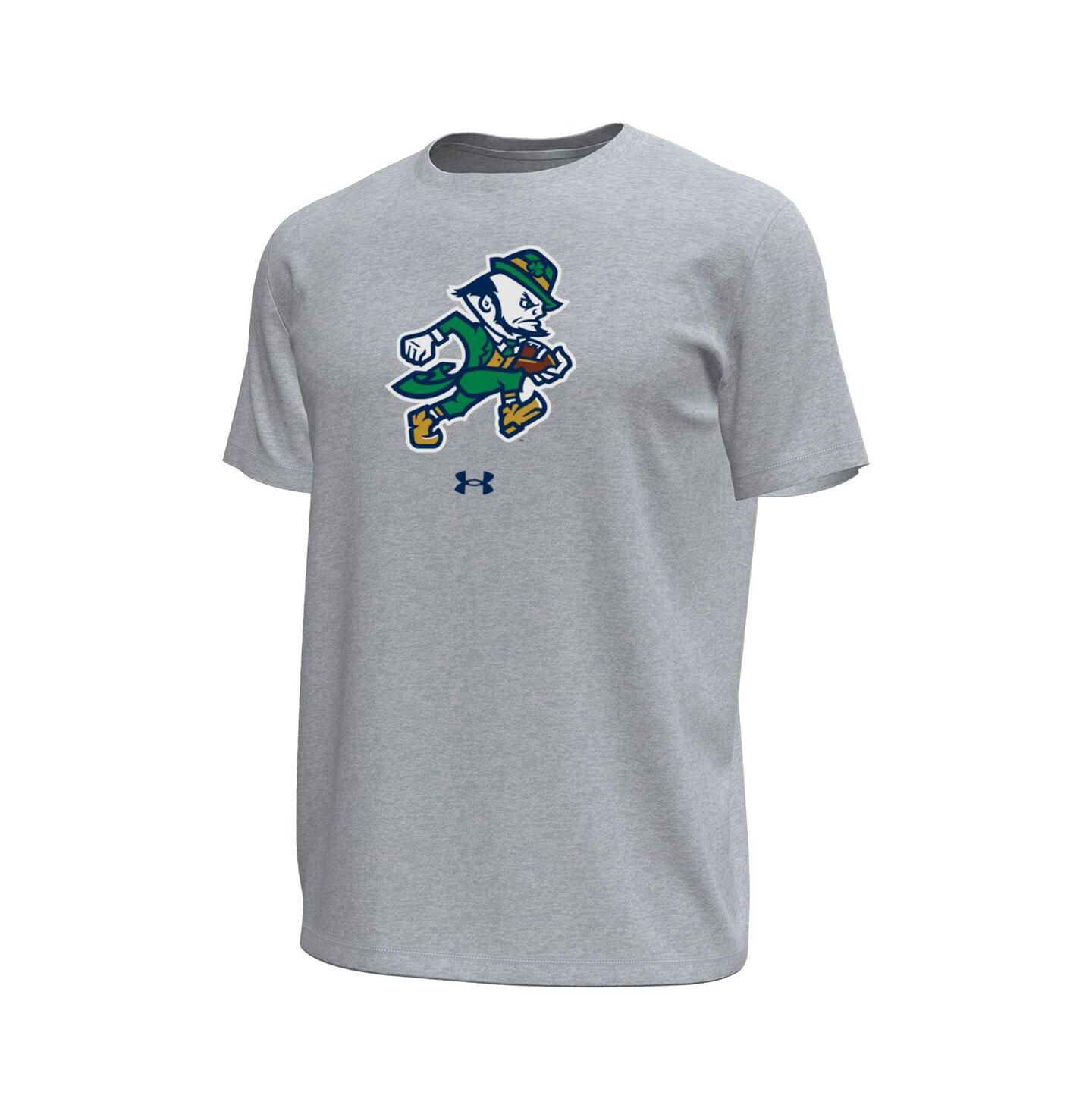 Мужская футболка Under Armour Gray Notre Dame Fighting Irish Tech Stretch — фото 3