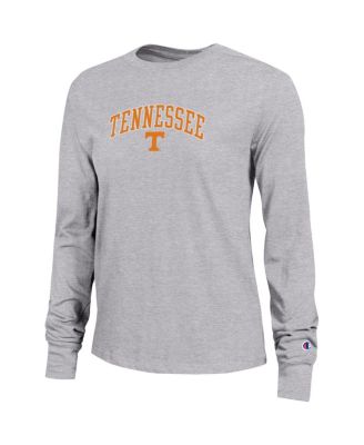 Women's Gray Tennessee Volunteers Arch Over Logo Long Sleeve T-Shirt