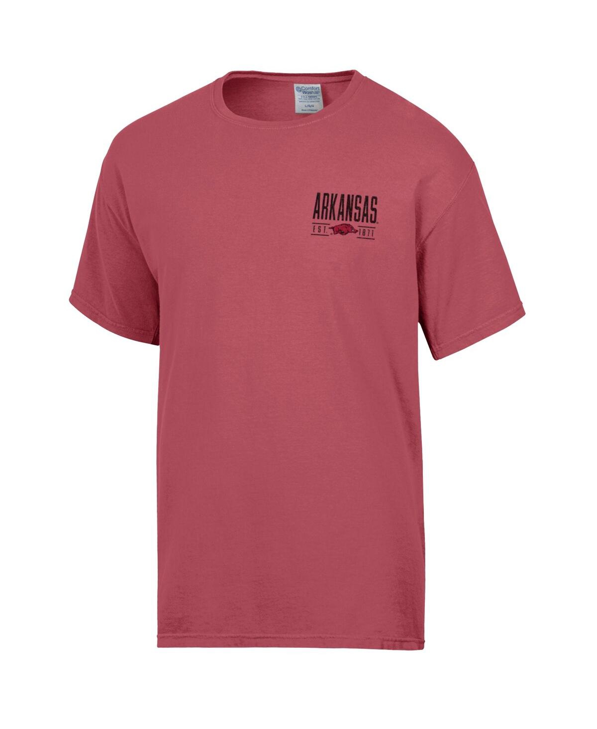 ComfortWash Men's Cardinal Arkansas Razorbacks Big Name T-Shirt