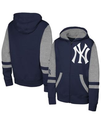 Outerstuff - Men's Navy New York Yankees Stadium Color block Full-Zip Hoodie