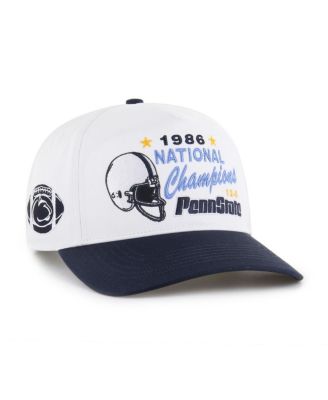 '47 Brand - Men's and Women's White Penn State Nittany Lions 1986 National Champions Vault Two-Tone Hitch Adjustable Hat