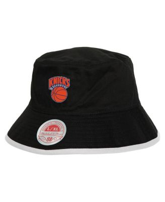 Mitchell & Ness - Men's Black New York Knicks Flip It Reversible Bucket Hat