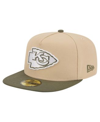 New Era - Men's&nbsp;Light Beige/Olive Kansas City Chiefs Color Pack A-Frame 59FIFTY Fitted Hat
