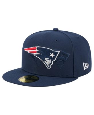 New Era - Men's&nbsp;Navy New England Patriots Tri-Hit 59FIFTY Fitted Hat