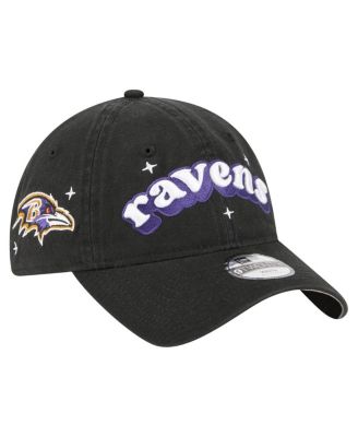 New Era - Big Girls Black Baltimore Ravens Cheer 9TWENTY Adjustable Hat