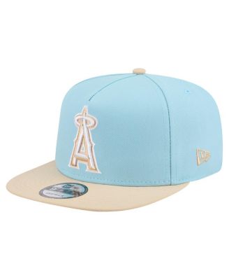 New Era - Men's Light Blue/Light Beige Los Angeles Angels Color Pack A-Frame 9FIFTY Snapback Hat