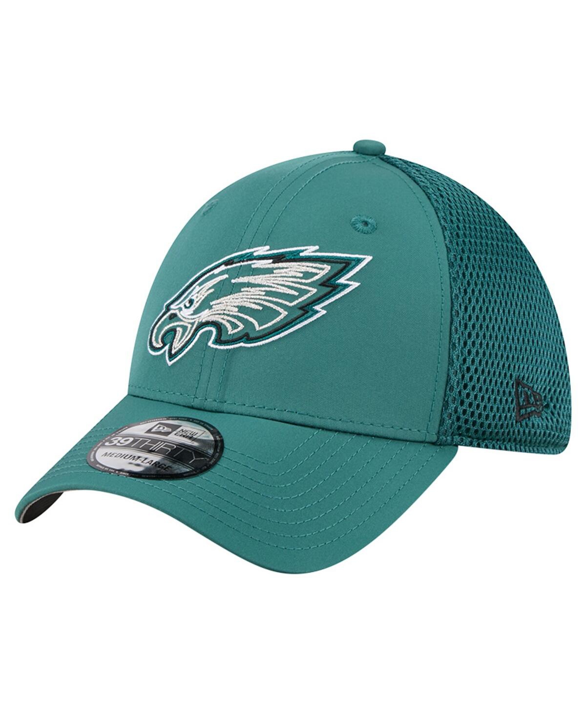 New Era Men'sâ Midnight Green Philadelphia Eagles Outline 39thirty Flex Hat In Green