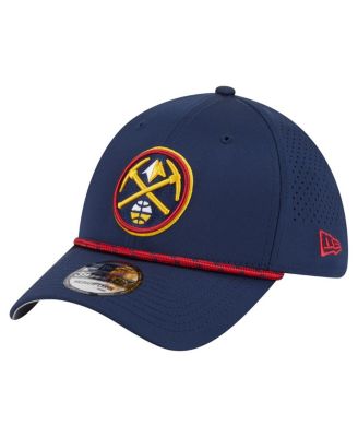 New Era - Men's Navy Denver Nuggets Featherweight Poly Rope Flex 39Thirty Hat