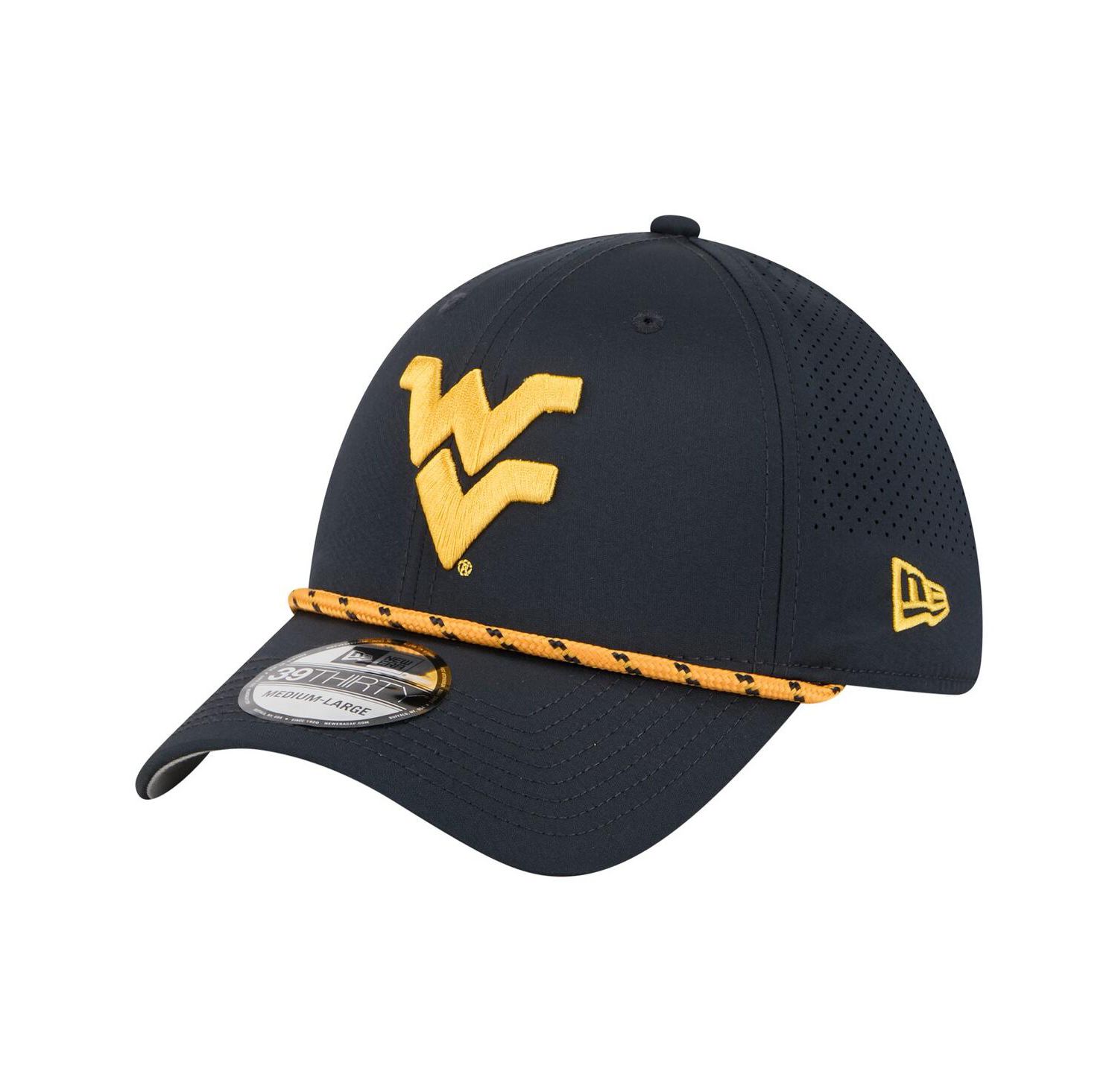 Men's Navy West Virginia Mountaineers Rope 39THIRTY Flex Hat