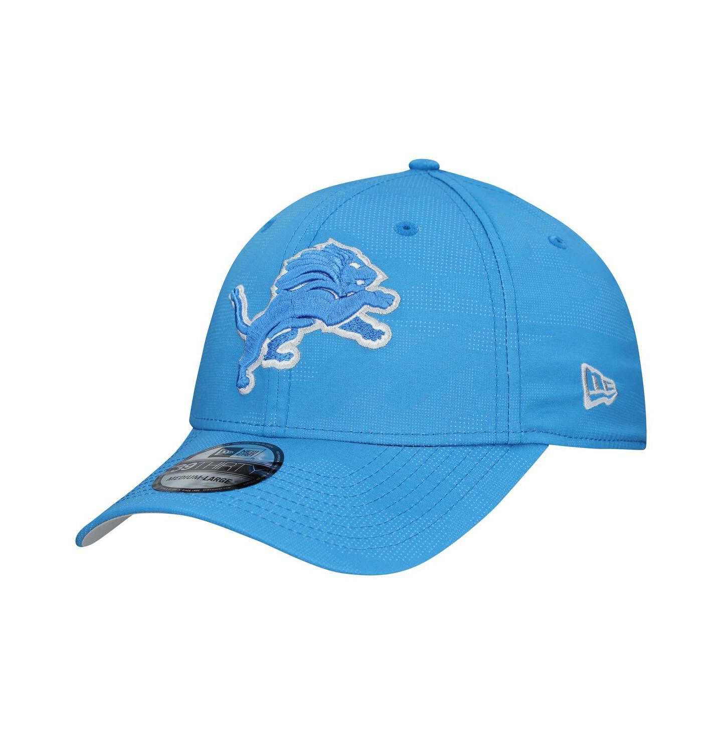 Мужской головной убор New Era Blue Detroit Lions Tonal Camo 39THIRTY Stretch Fit Hat — фото 1
