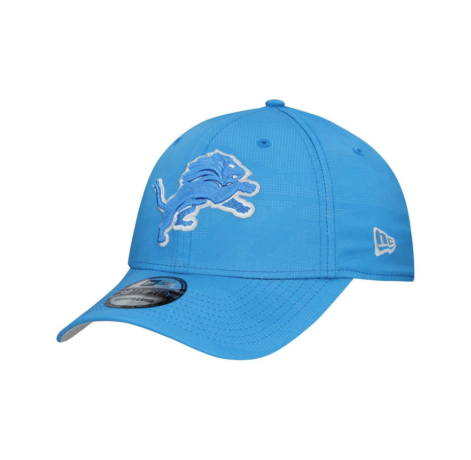 Men's Blue Detroit Lions Tonal Camo 39THIRTY Stretch Fit Hat