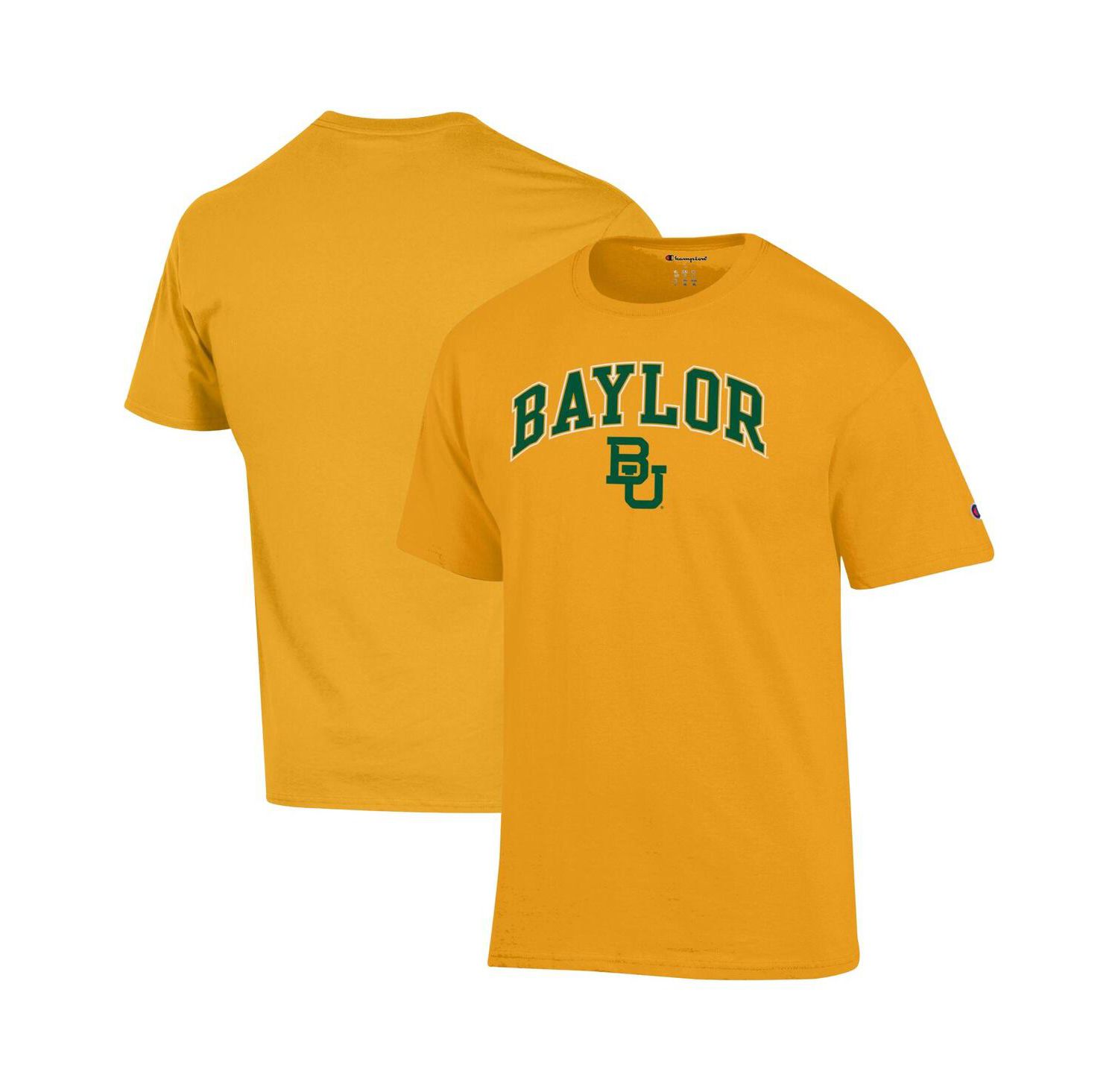 Men's Gold Baylor Bears Arch Over Logo T-Shirt