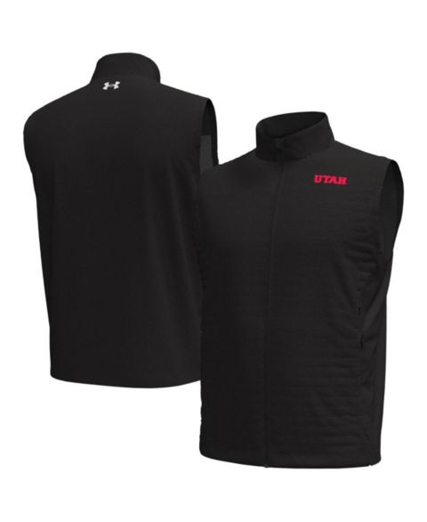 Мужской жилет Under Armour Under Armor Black Utah Utes Drive Pro Storm Full-Zip Vest