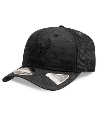 New Era - Men's Black Chicago Bulls Quilted Nylon 9SEVENTY Trucker Adjustable Hat