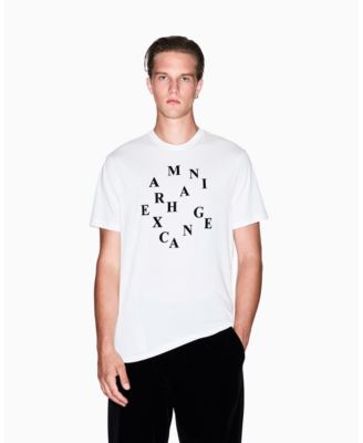 A|X Armani Exchange - Men's Circle Lettering Graphic T-Shirt