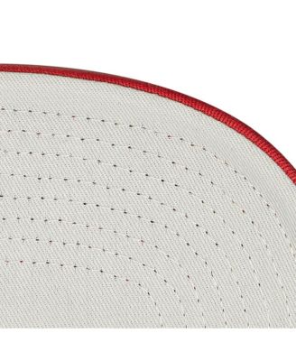 Men's White/Red Detroit Red Wings Gridlock Trucker Adjustable Hat