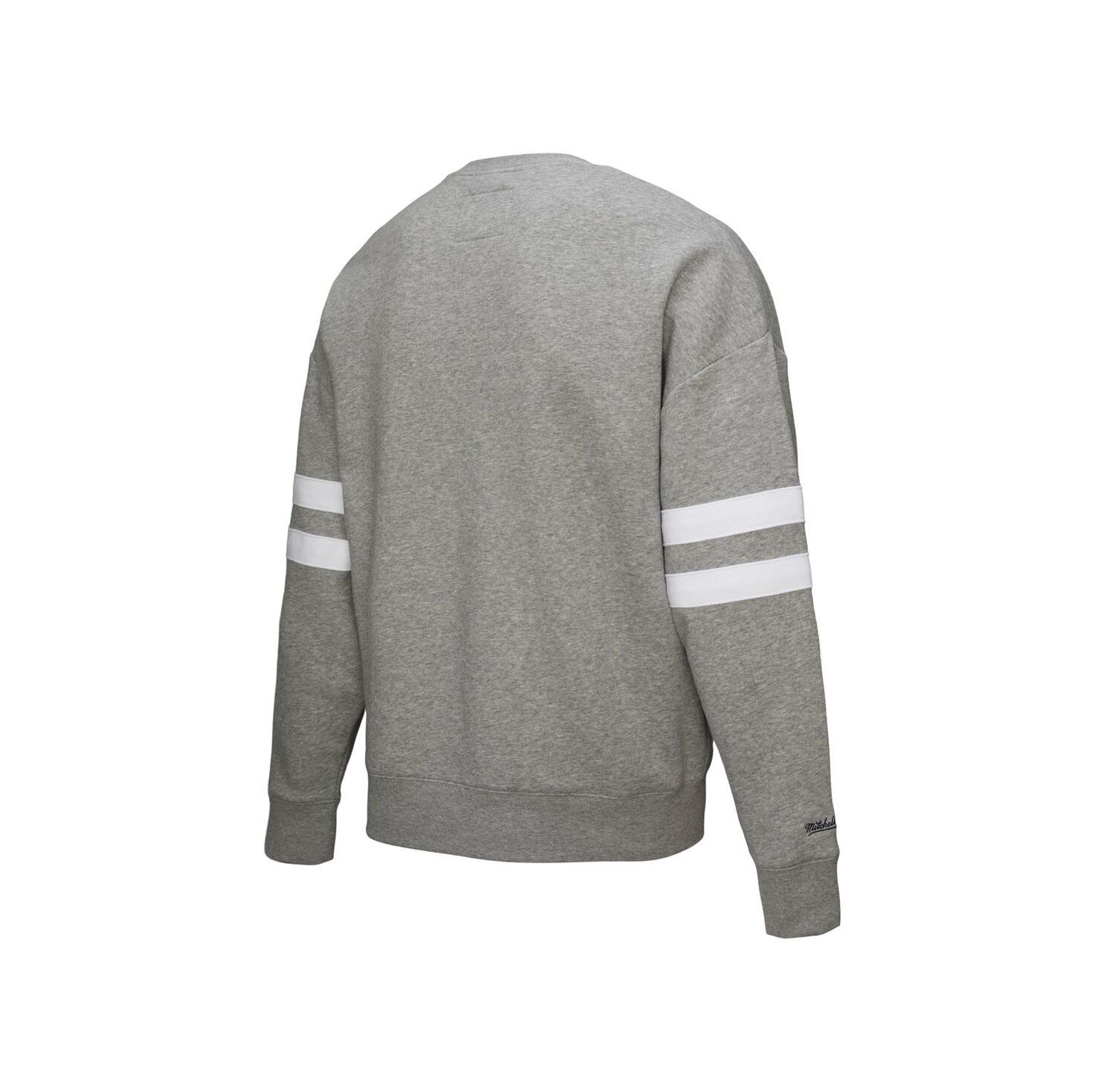 Women's Heather Gray Boston Bruins Logo Lightweight Pullover Sweatshirt