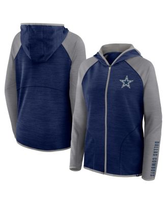 Fanatics - Women's Navy Dallas Cowboys Plus Size End Around Pass Full-Zip Hoodie