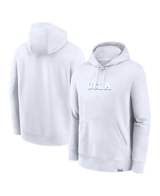 Jordan - Men's White UCLA Bruins Statement Wordmark Lockup Pullover Hoodie