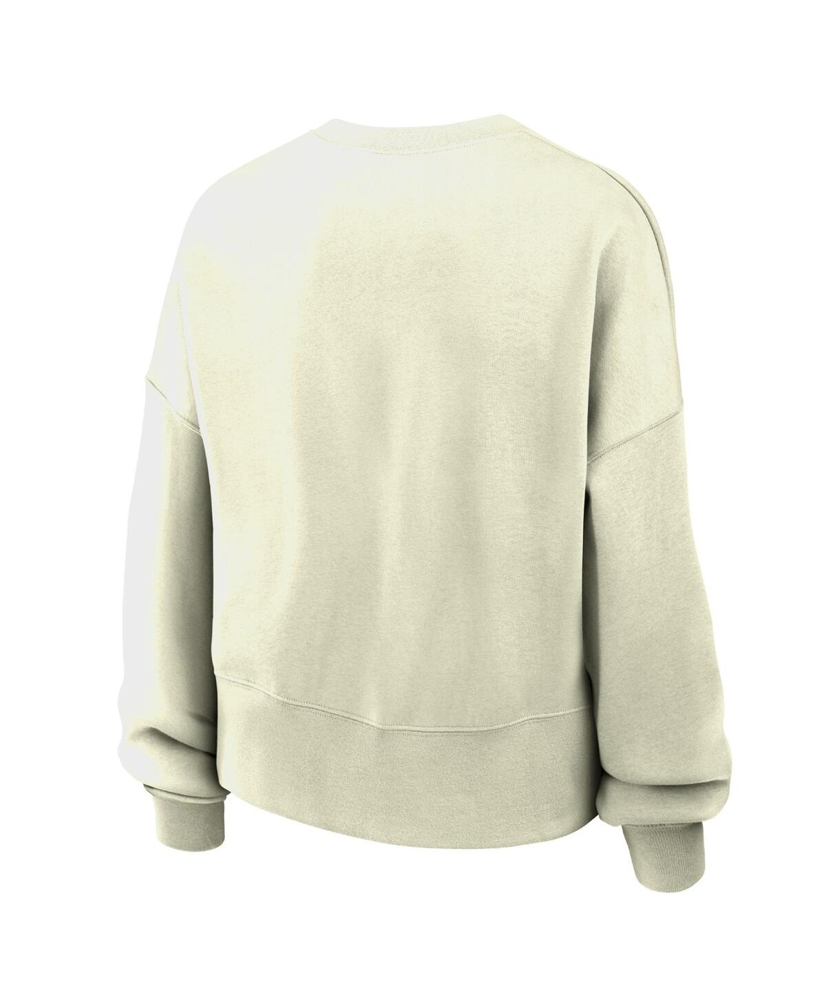 Nike Women's Cream Team Usa Oversized Phoenix Pullover Sweatshirt