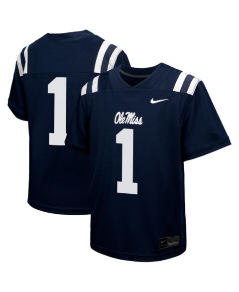 Детская игровая джерси Nike Ole Miss Rebels #1 Untouchable Replica, Navy
