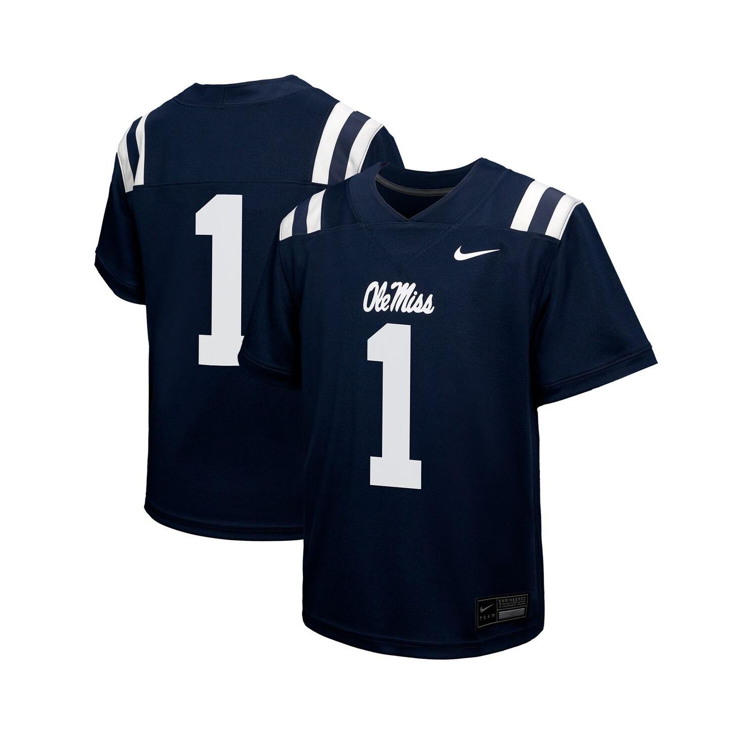Big Boys and Girls 1 Navy Ole Miss Rebels Untouchable Replica Game Jersey