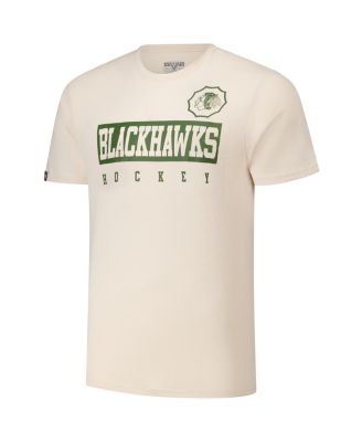 Men's Connor Bedard Khaki Chicago Blackhawks 2024 NHL Military Appreciation Richmond Delta Player Name Number T-Shirt