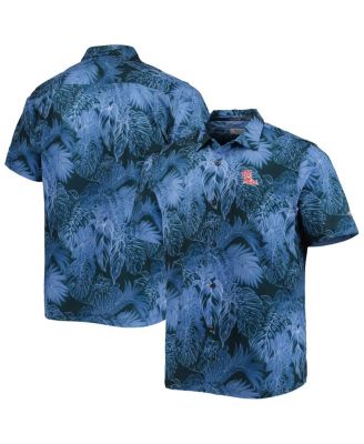Tommy Bahama - Men's Navy Ole Miss Rebels Coast Luminescent Fronds IslandZone Button-Up Camp Shirt