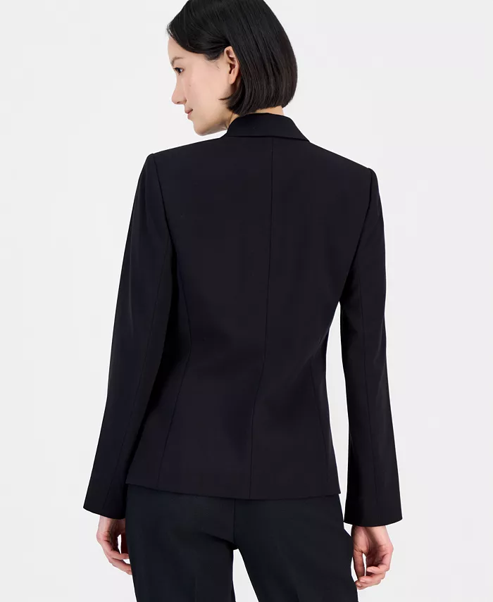Women's One-Button Blazer With Inner-Elastic Retractable Sleeves - thumbnail 8