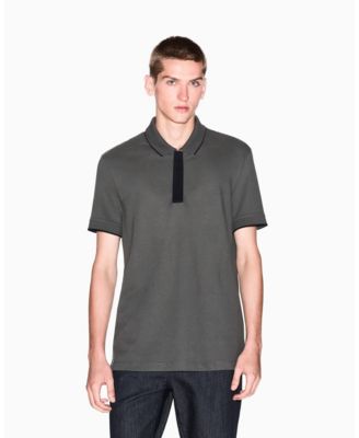 Men's Grosgrain Logo Polo Shirt
