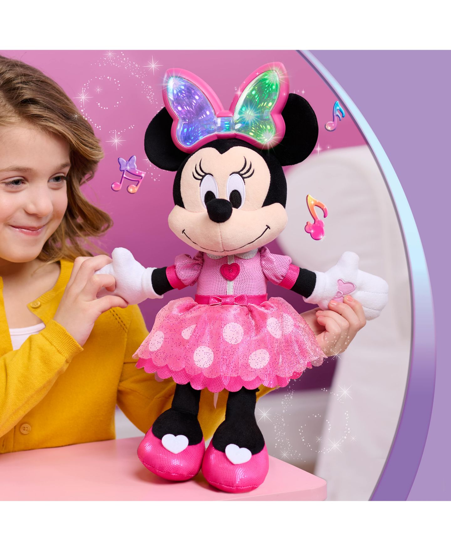 Детская мягкая игрушка Minnie Mouse Colorfinity Interactive 15" Plush — фото 5
